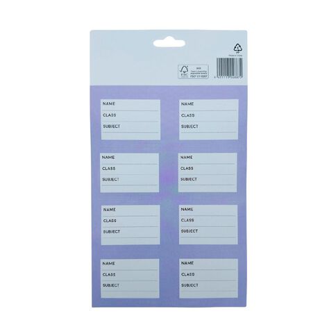 WS Colour Pop Book Labels Purple Mid