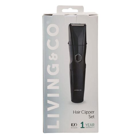Living & Co Rechargeable Hair Clipper Set Black
