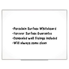 Boyd Visuals Porcelain Whiteboard 900 x 600mm White