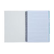 Uniti Clubhouse Softcover Notebook With Dividers A4 Blue