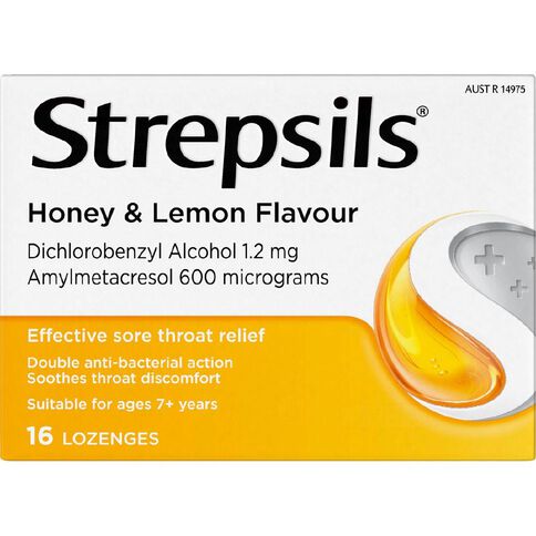 Strepsils Honey and Lemon Lozenges 16s
