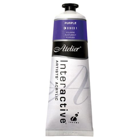 Atelier S1 Acrylic Paint Purple Mid 80ml