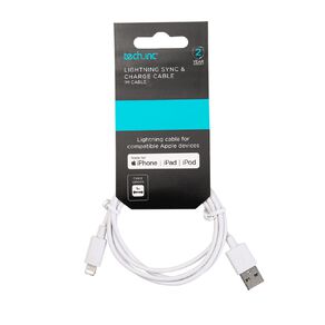 Tech.Inc Lightning Sync & Charge Cable 1M White