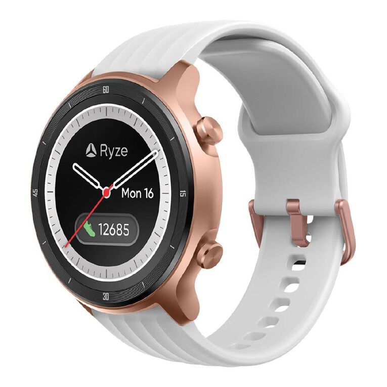 Ryze Flex Smart Watch Pink + White