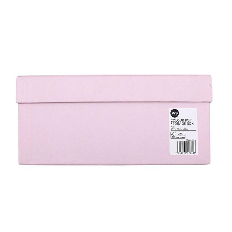 WS Colour Pop Storage Box Pink