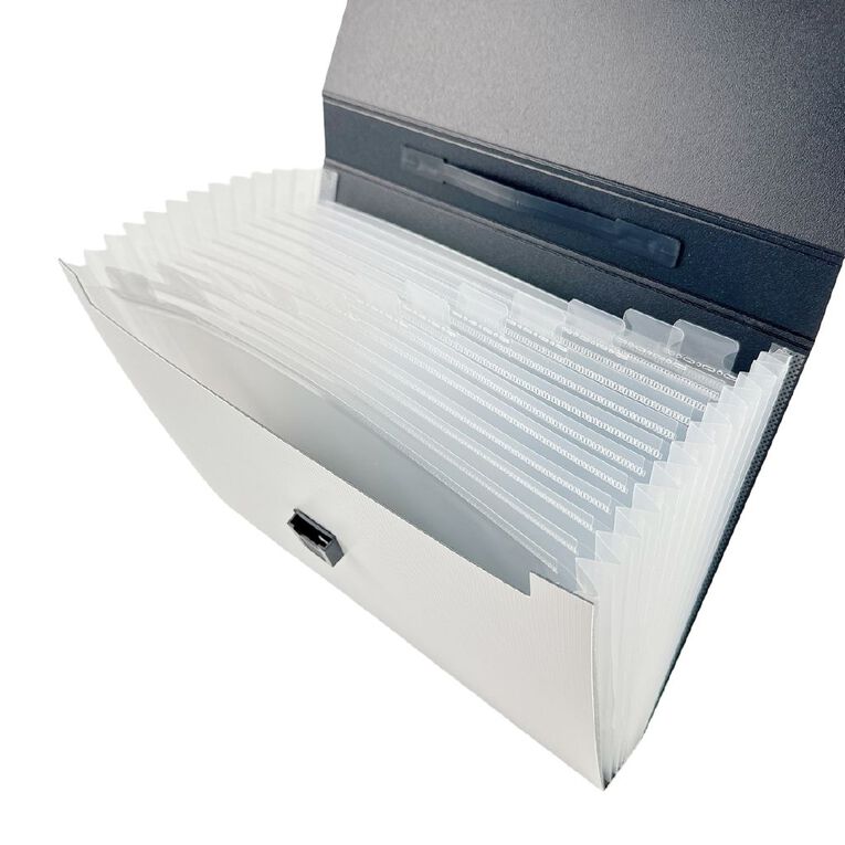 WS Deluxe Pp Expanding File Handle White