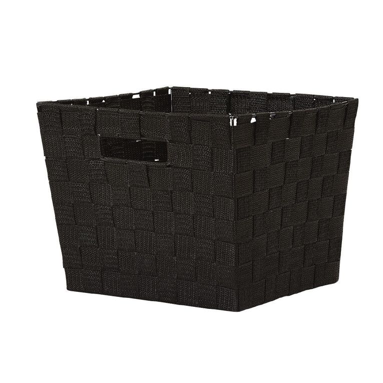 Living & Co Woven Basket Black Medium