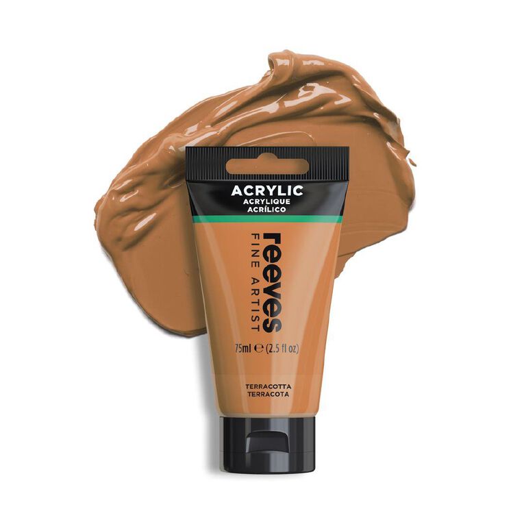 Reeves Fine Acrylic Paint Terracotta 75ml