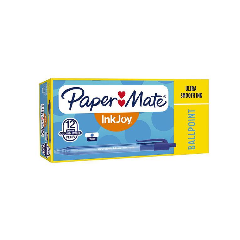 Paper Mate Inkjoy 100RT Blue 12 Pack