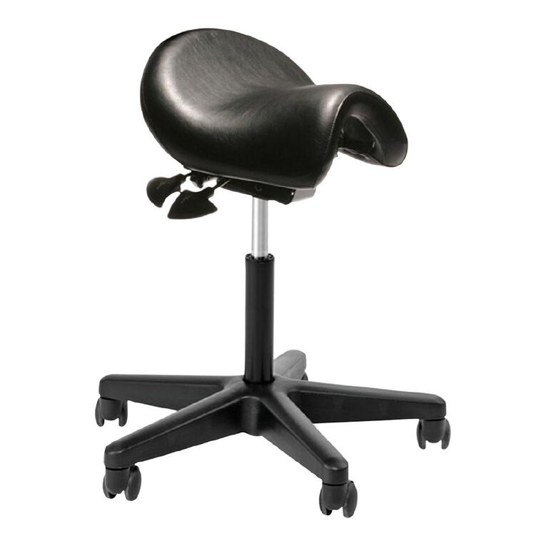 Buro Seating Buro Bambach Saddle Seat No Back Black Vinyl