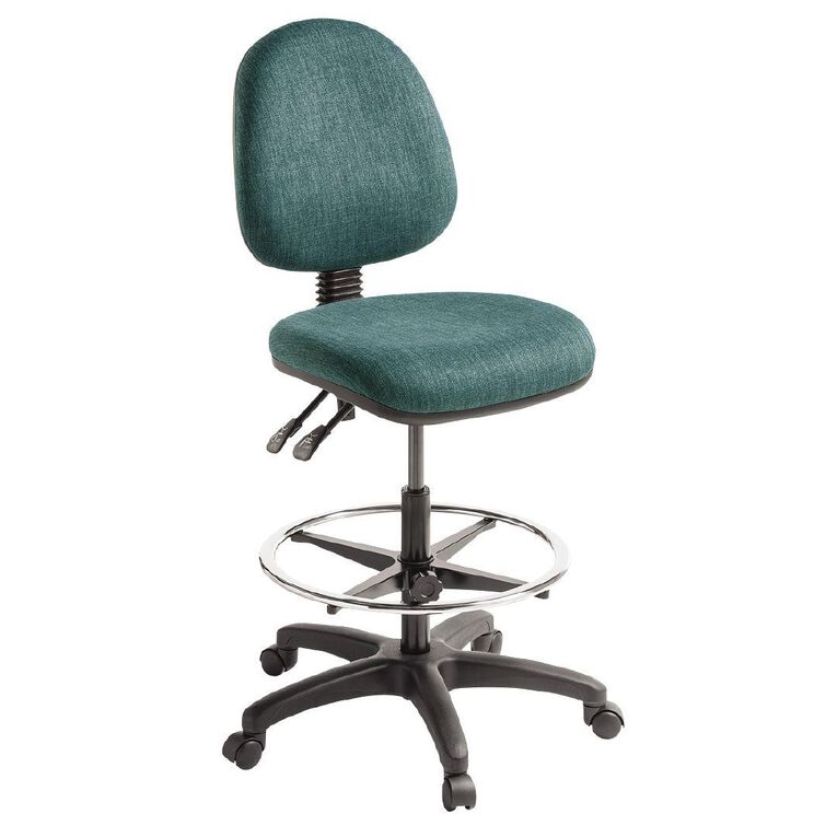 Eden Tag 2 Lever Midback Tech Chair with Footring Atlantic