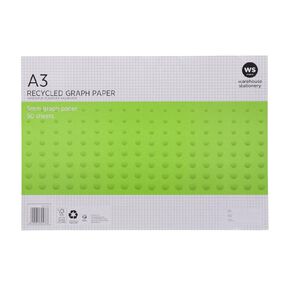 WS Graph Pad 5mm 50L Green A3