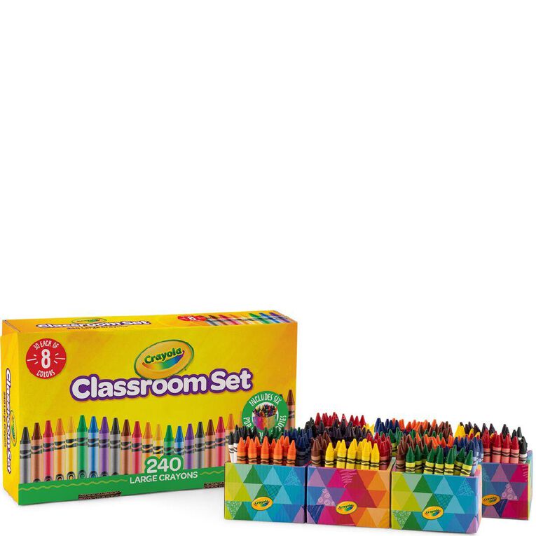 Crayola 240 Pack Large Crayon Classpack Assorted