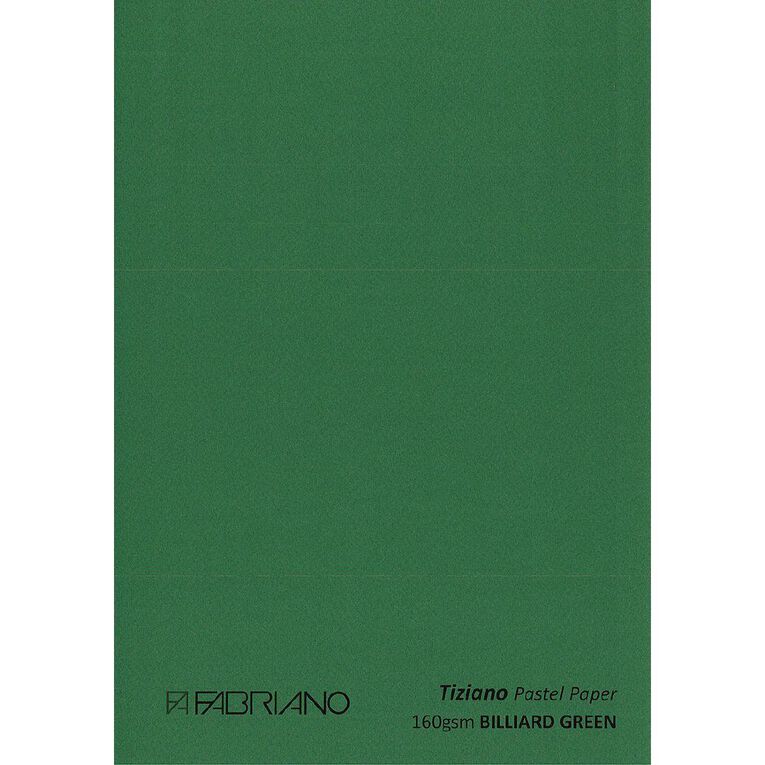Fabriano Tiziano Pastel Paper 50cm x 65cm Billiard Green Green Mid