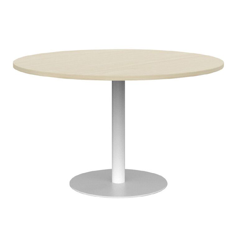 Knights Polo Meeting Table 1200 Round Maple Top