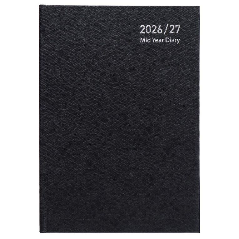WS Mid Year Diary Black Date To Page A5 26-27