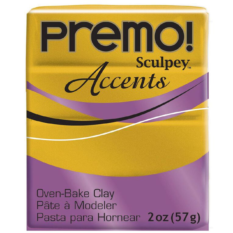 Sculpey Premo Accent Clay 57g Antique Gold