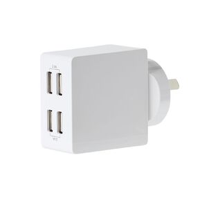 Tech.Inc Quad USB Wall Charger 4.8A