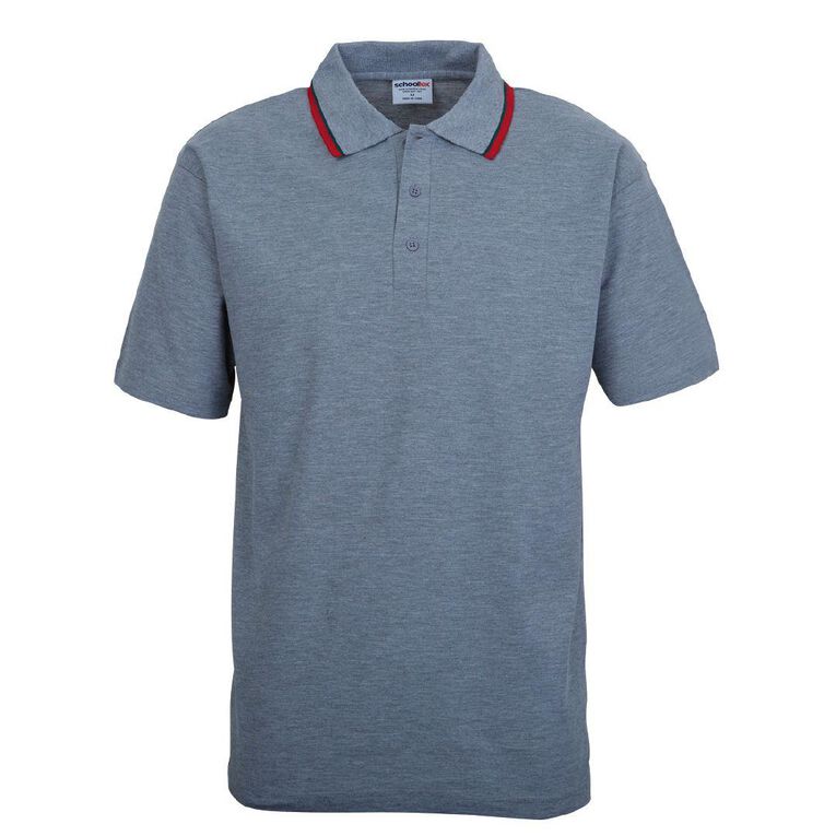 Schooltex Short Sleeve Polo with Stripe Collar