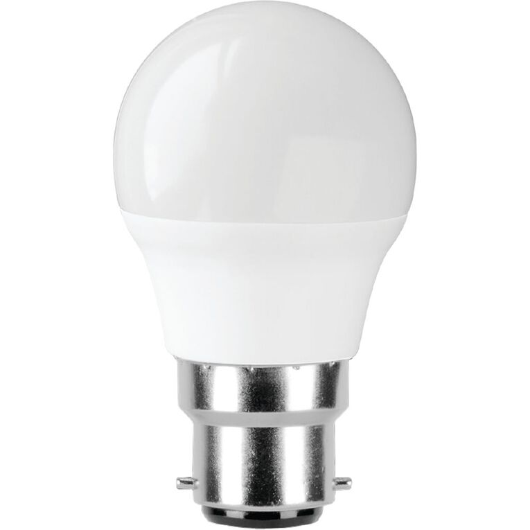 Edapt LED B22 Fancy Round Light Bulb B22 5.5W Warm White 2 Pack