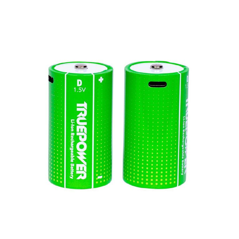 Truepower Truepower D USB-C Rechargeable Batteries