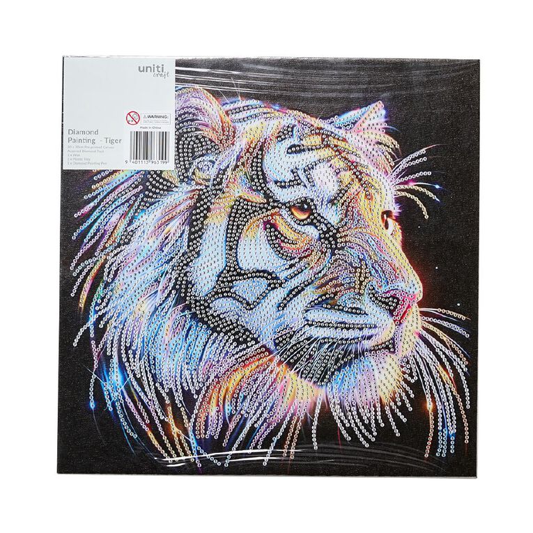 Uniti Craft Diamond Painting Tiger 30x30cm