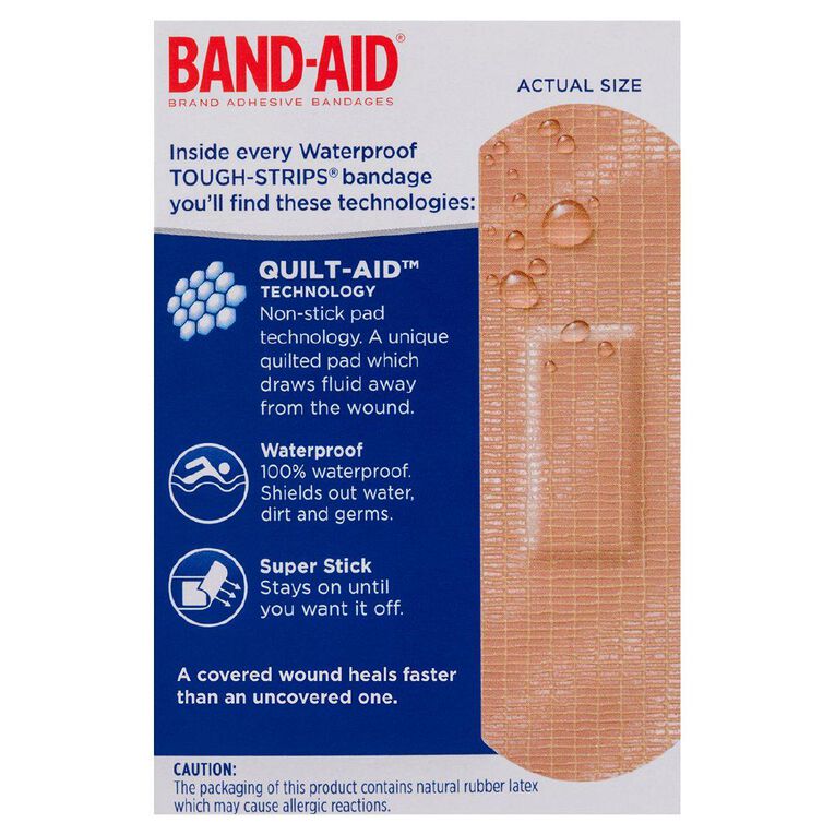 Band Aid Tough Strips Waterproof 20 Pack