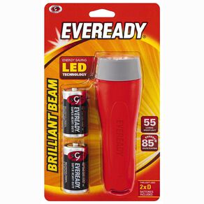 Eveready Brilliant Beam Torch 2 x D