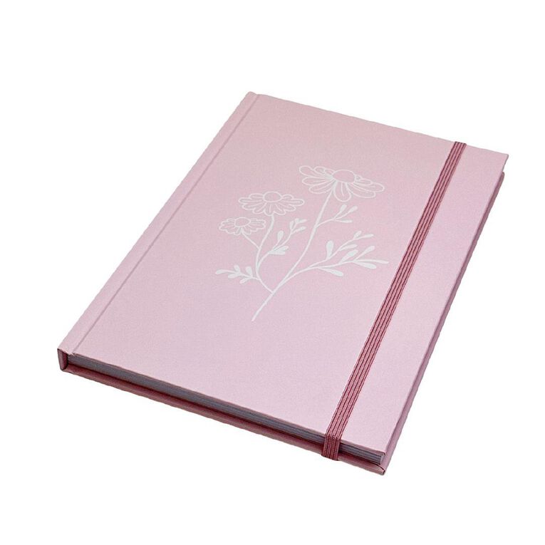 Uniti Stationery Country Calling Flowers A5 Pink Notebook