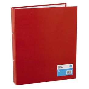 WS Ring Binder PVC Red Mid A4