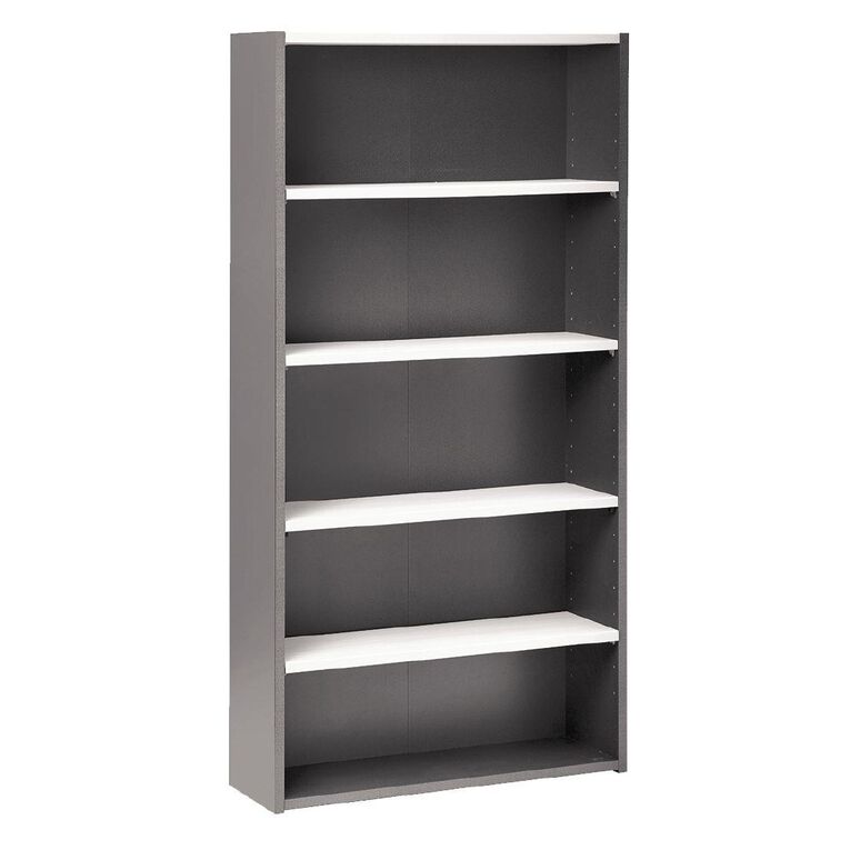 Jasper J Emerge Bookcase 1800 Ironstone/ White