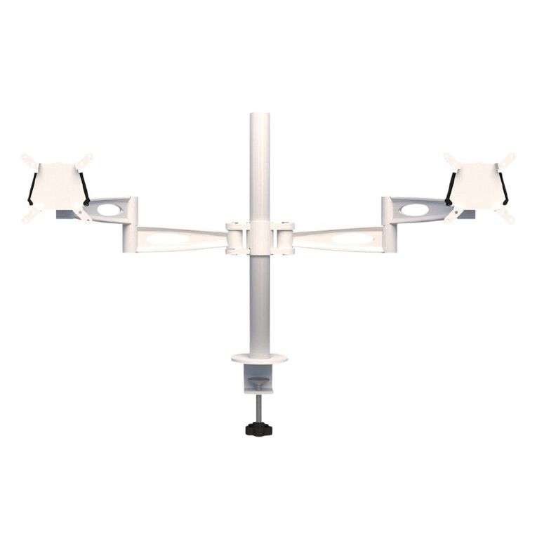 Accent Accent Quick Ship Double Monitor Arm White