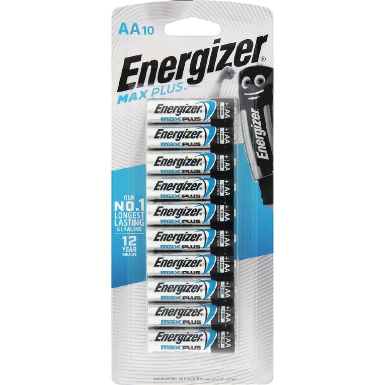 Energizer Max Plus Advanced Batteries AA 10 Pack 10 Pack