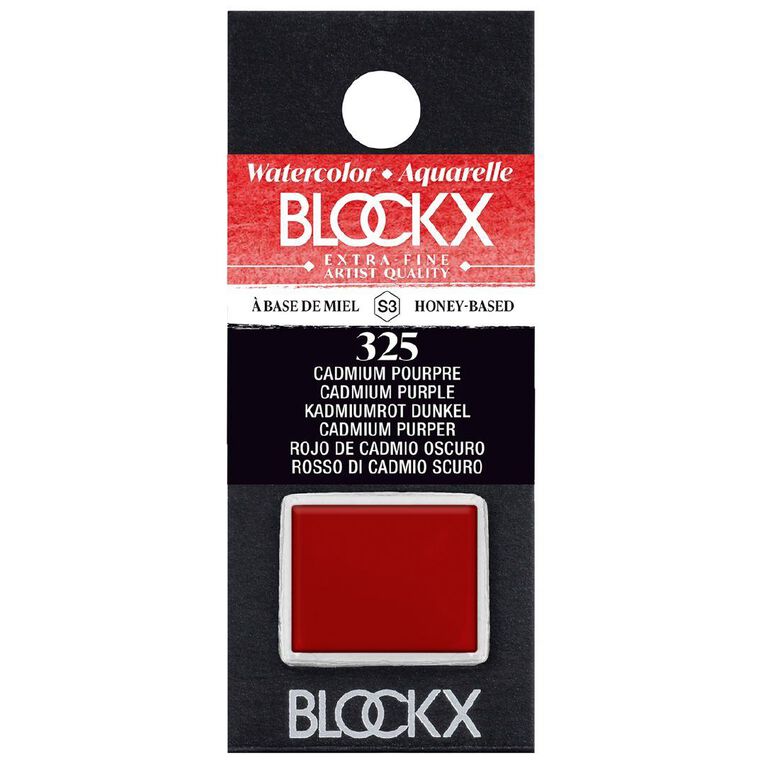 BLOCKX Watercolour Half Pan S3 325 Cadmium Purple