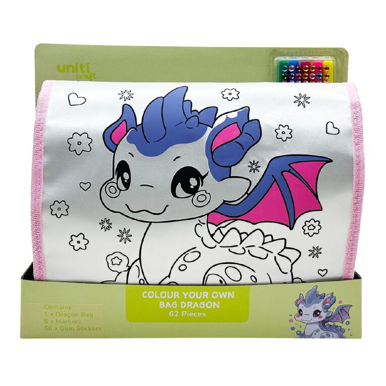 Uniti Craft Kids Color Your Own Bag Dragon