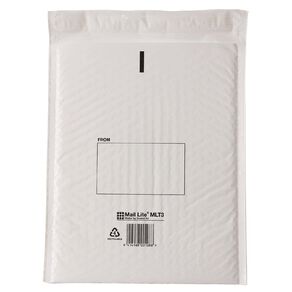 Jiffy Mail Lite Mailer Envelope # 3 White 212 x 280mm