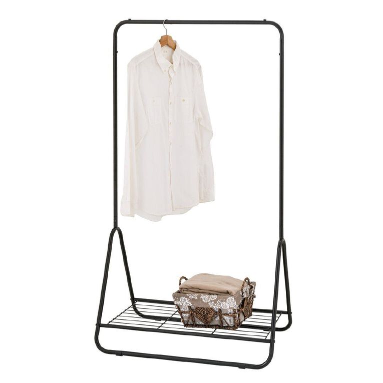 Living & Co Metal Clothes Rack Black