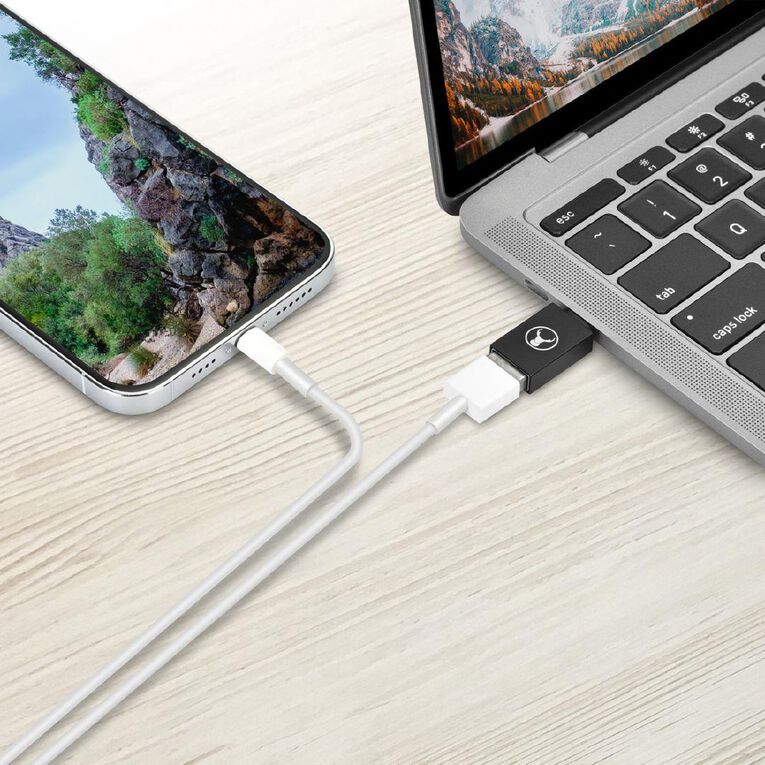Bonelk USB-C to USB-A 3.0 Adapter Black Black