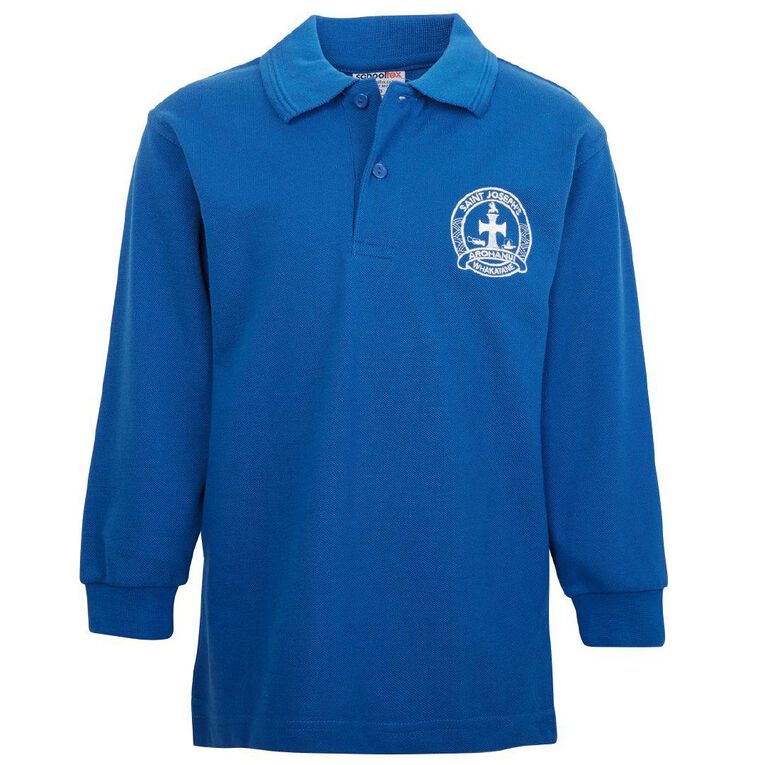 Schooltex St Joseph's Whakatane Long Sleeve Polo with Embroidery
