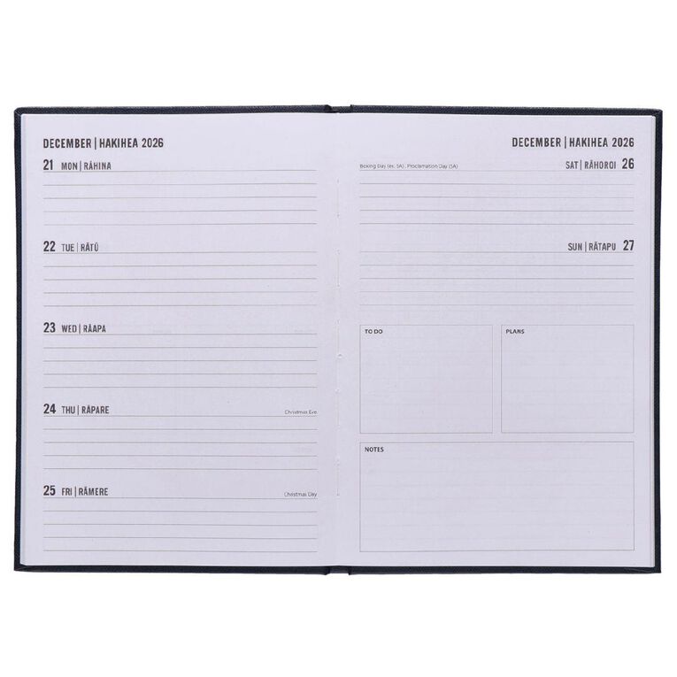 WS Mid Year Diary Navy Week To View A5 26-27
