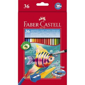 Faber-Castell Watercolour Pencils Multi-Coloured 36 Pack