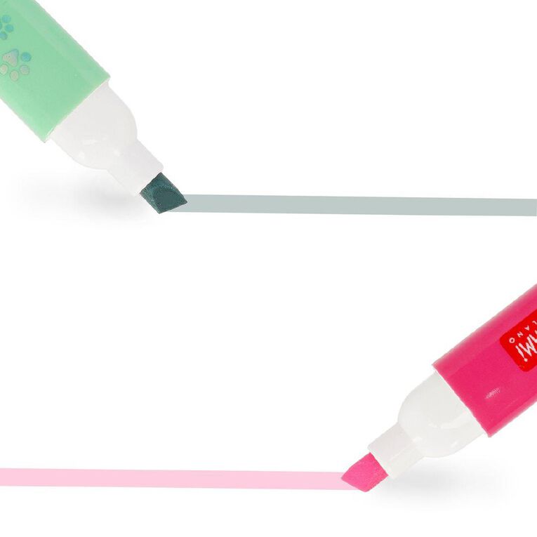 Legami Set of 6 Dual Tip Pastel Highlighters Meow