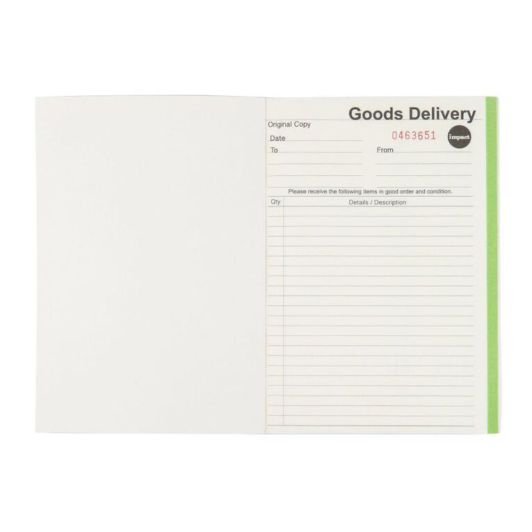 WS Delivery Book Duplicate NCR 50 Forms Green Mid A5