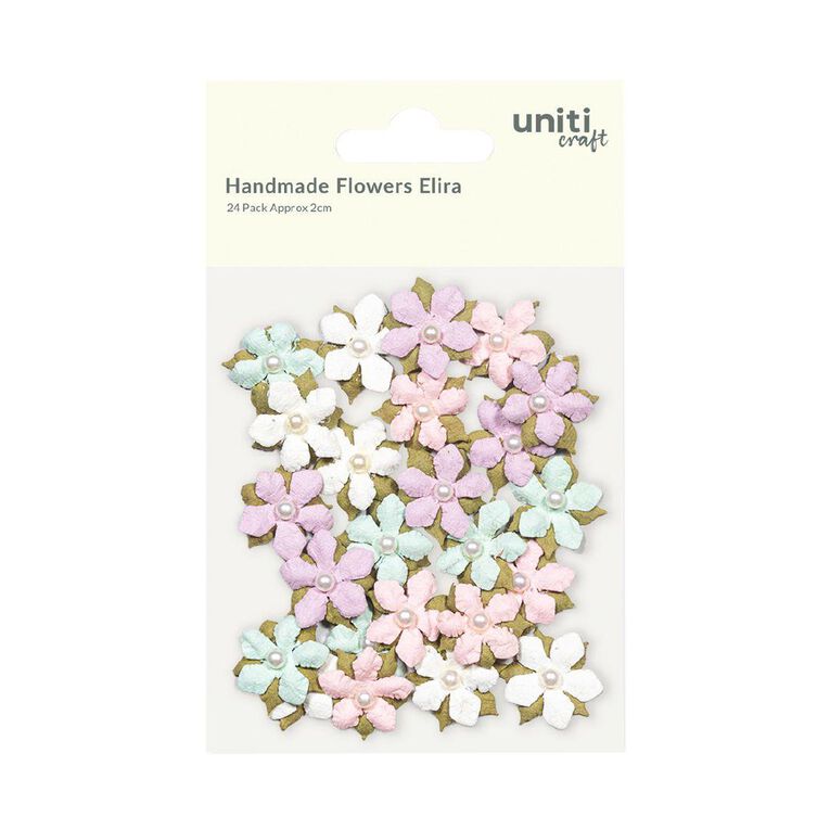 Uniti Handmade Flowers Elira 24 Piece Multi-Coloured