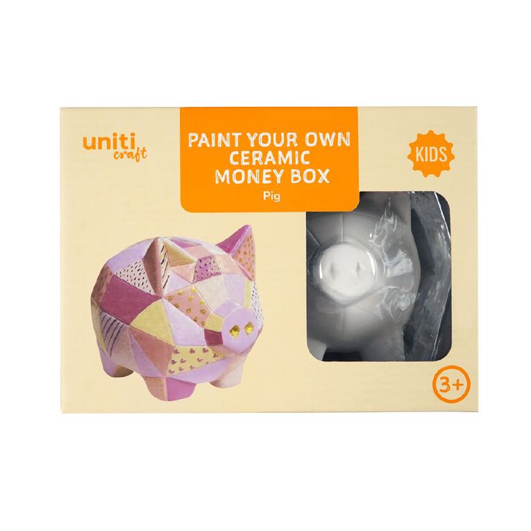 Uniti Craft Kids Paint Your Own Ceramic Money Bank Pig