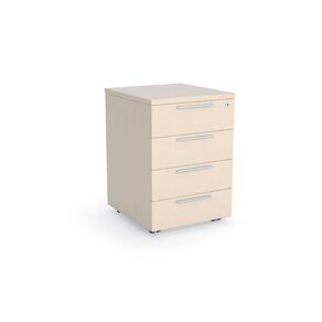 Cubit 4 Drawer Lockable Mobile Nordic Maple