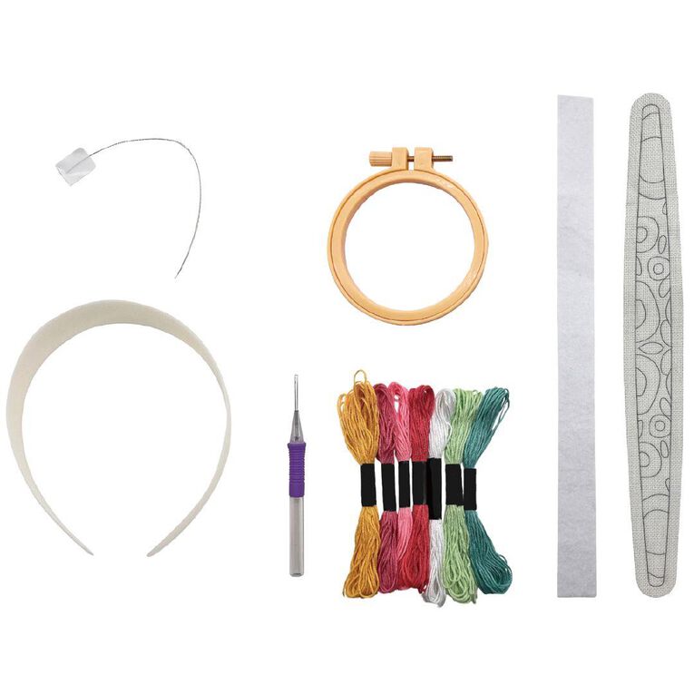 Uniti Craft Adults Needle Punch Headband Flower