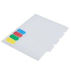 WS L Shaped Tabbed White A4