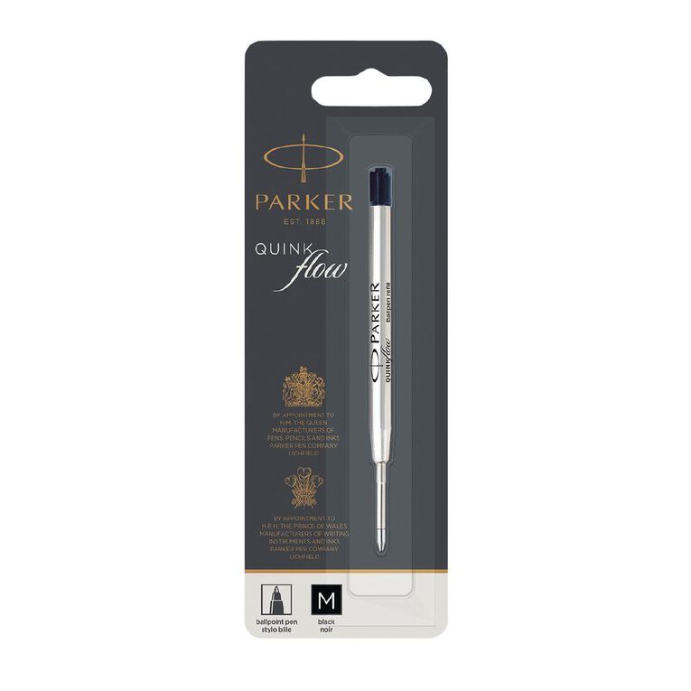 Parker Medium Quinkflow Ballpoint Pen Refill Black