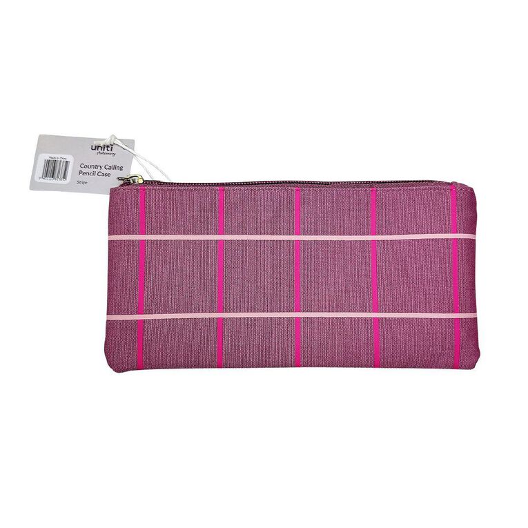 Uniti Stationery Country Calling Stripe Pencil Case